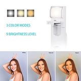40” Selfie Stick Tripod Quadrapod, Onboard Light, Wireless Bluetooth Remote, Extendable, Stainless Steel, 3 Light Modes, 9 Brightness Levels, Compatible With All Iphone & Android Devices