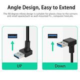 90 Degree Usb Type C Cable, Up Down Angle 18W Fast Charging Usb A To Usb C Cab