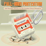 Cute Airpods 4 Case - 3D Cartoon Cassette Tape Design, Silicone Protection Cover With Keychain/Lanyard/Cleaner Kit