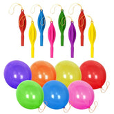 36Pcs 18-Inch Neon Punch Balloons with Rubber Bands Party Favors