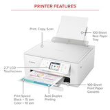 Pixma Ts7720 Wireless All-In-One Inkjet Printer Print, Copy, Scan Auto Duplex, 15/10 Ppm, 2.7 Touchscreen, Compact Home Photo Printer With Easy Setup