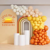Retro Sun Balloon Arch Garland Kit For Here Comes The Sun Baby Shower