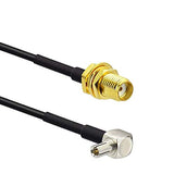 Ts9 To Sma Female External Antenna Adapter 12'' Cable Pigtail For Usb Modems, Hotspots & Routers - Pack Of 2