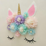 Pastel Tissue Paper Flower Baby Shower Centerpiece Living Room Wall Decor Pack Of 10