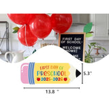 First Day Of Preschool Photo Sign For Preschool Back To School Decorations, Preschool Pre K Back To School Supplies, First Day Of Preschool Pre K Decorations Photo Board Pz-Fd