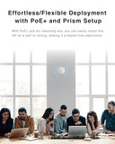 Mi14 Wi-Fi 6 Ax3000 Dual-Band Access Point | Poe+ Powered, 8 Ssid, Wpa3 Security, 1500 Sq.Ft Coverage | Indoor Ceiling/Wall Mount Ap For Soho, Retail, Café, And Office