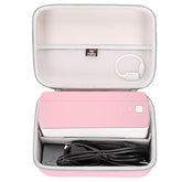 Hard Case For Polono/For Phomemo/For Svantto/For Yoton/For Rollo/For Nelko/For Omezizy Bluetooth Thermal Shipping Label Printer - 241Bt Wireless 4X6 Label Printer (Pink, Case Only)