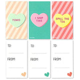 Mini Millennial Conversation Heart Valentines (Set Of 24, Wallet-Sized Cards) For Valentine'S Day