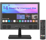 14 Inch Small Smart Tv, Hd Led Flat Screen Smart Tv With Atsc Tuner/Hdmi/Usb/Av For Kitchen, Rv, Camper, Bedroom Or Travel Use