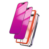 Compatible With Iphone 15 Privacy Screen Protector Tempered Glass 28 Degree Anti Spy Gradient Colorful Mirror Effect With Alignment Frame Full Coverage Anti Bluelight Bubble Free Film 2