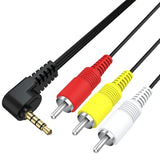 VMC-20FR AV Cable Compatible with Sony Cameras & Camcorders 3.5mm to RCA Audio Video Cord for DSC-T500, TX9, WX5, W55, N1, R1, CCD-TRV138,