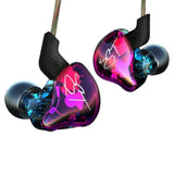 Easy Kz Zst Colorful Hybrid Banlance Armature With Dynamic In-Ear Earphone 1Ba+1Dd Hifi Headset Kz In Ear Monitors Headphones Wired Earbuds Iem Earphones Gaming Earbuds (Colorful Without Mic)