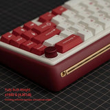 Chilkey Foxy65 Mechanical Keyboard With Knob, Gasket Mount 65% Aluminum Wireless Mechanical Keyboard, Bt5.0/2.4Ghz/Usb-C, Hot Swappable, Rgb Backlit Computer Custom Key Board For Pc