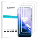 (3 Pack) Tpu Screen Protector Compatible For Oneplus 7 Pro 5G/7T Pro/7T Pro Mclaren Edition (Not Glass) Protector De Pantalla Support In-Display Fingerprints Scanner Premium Quality Silky Slim