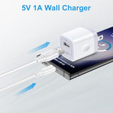 Usb Charger Block,5V-1A Wall Charger Power Adapter,2 Pack Usb Power Brick Charging Box Cube Compatible With Iphone 16E/16/15/14/13/12/11/Xr/Xs/8 Plus/Se,Samsung Galaxy S25/S24/S23 Ultra/S22/S21/S10/S9