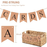 Wedding Decorations For Reception Basket Pre-Strung Kraft Banner For Wedding Birthday Baby Shower Graduation Decor Party Favors Supplies