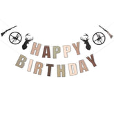 Deer Hunting Camo Happy Birthday Banner - Deer Hunting Party Decorations,The Big One Deer Hunting Birthday Banner,Buck Deer Party Decorations