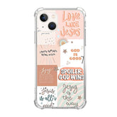 Boho Jesus Collage Phone Case Compatible With Iphone 13, Christian Quote Collage Case For Girl Women Men, Unique Soft Tpu Bumper Cover Case For Iphone 13