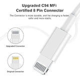 3Ft Apple-Certified Lightning to USB Charging Cable for iPhone & iPad