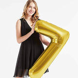 40Inch Gold Foil 76 Helium Jumbo Digital Number Balloons, 76Th Birthda