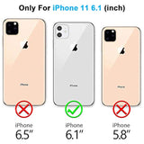 For Iphone 11 Waterproof Case With Screen Protector Full Body Protector Shockproof Dustproof Dirtproof Heavy Duty Ip68 Waterproof Case For Iphone 11(6.1Inch) (Clear)
