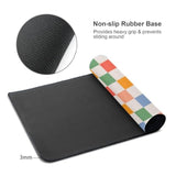 Vintage 60S 70S Retro Checkered Mouse Pad Gaming Xl Large Mousepad Desk Mat Long Extended Big Keyboard Pads Table Accessories For Gaming And Office Pc Laptop Computer 31.5 X 11.8 Inch