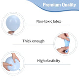 Pastel Blue Balloons Different Sizes 105Pcs 5/10/12/18 Inch For Garland Arch, Light Blue Latex Balloons For Birthday Party, Baby Shower, Gender Reveal, Wedding, Anniversary Party Decorations