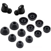 6-Pair Silicone Replacement Ear Tips for Beats Studio Buds S/M/L Black