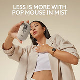 Pop Mouse, Wireless Mouse With Customizable Emojis, Silenttouch Technology, Precision/Speed Scroll, Compact Design, Bluetooth, Multi-Device, Os Compatible - Mist