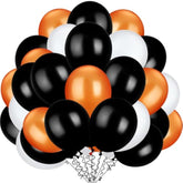 100pcs 13 Inch Orange White Black Latex Balloons Colorful Round Party Decorations Halloween Birthday