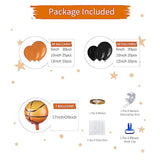 Basketball Decorations - 132 Pcs Sports Party Supplies, Black & Orange Latex Balloon Arch Kit For Baby Shower, Birthday Parties