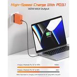 Usb C Charger 140W Multiport Fast Charging Station Pd3.1 Gan Laptop Charger For Macbook Pro/Air, Phone 15/14, Ipad, Galaxy S24/23, Google, And More