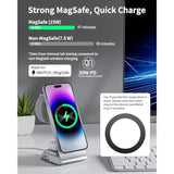4 In 1 Wireless Charging Station For Apple Devices Magsafe Wireless Charger Stand For Iphone Series, Fast Charging Station For Apple Watch And Airpods, 30W Pd Adapter Included
