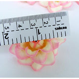 24 Silk Neon Roses Flower Head - 1.75" - Colorful Candy Artificial Flowers Heads Fabric Floral Supplies For Wedding Flowers Accessories Diy Make Bridal Hair Clips Headbands By You.