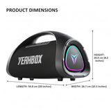 Sonic Boom MAX 300W Max Large Bluetooth Speaker Loud, Massive Bass, IPX66 Waterproof Portable Speaker with Subwoofer/EQ/Fast Charge, Outdoor Wireless