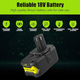 2Packs 8.0Ah Battery Compatible With Ryobi 18V Battery P108 P102 P103 P104 P105 P107 P109 P122 P145 Replacement Ryobi Batteries