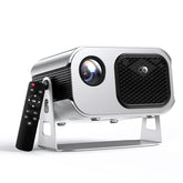 4K Projector With Wifi 6 And Bluetooth 5.2, 600 Ansi Native 1080P Projector, 100% Offset, Auto Keystone & Electric Focus, Movie Projector With Stand, For Outdoor Movie Night, Home Theater