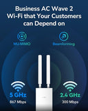 Outdoor Ac1200 Gigabit Wireless Access Point, Outdoor Wifi Extender, Ip65 Water Proof, Gigabit Rj45, Beamforming, Mu-Mimo, Poe Adapter Included, Ap1300-Outdoor