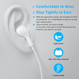 Wired Earbuds In-Ear Headphones For Laptop/Pc, Noise Isolation Small Earphones Corded 3.5Mm Jack Plug-In Ear Buds Mic Volume Control For Iphone/Samsung/Android/Gaming Console/Kid/School