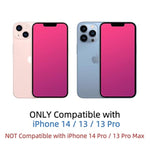 Privacy Screen Protector - Compatible With Iphone 16E, 14, 13 And 13 Pro 6.1 Inch Gradient Colorful Electroplated Anti-Spy Anti-Blue Light Tempered Glass