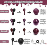 Dark Purple Black Balloon Garland Arch Kit Double Stuffed Gothic Vampire Halloween Party Decor