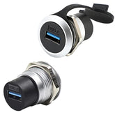2Pack Usb 3.0 Panel Mount Coupler, Usb Pass Through Connector, Female To Femal