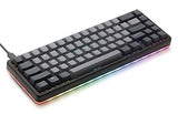 Alt High-Profile Mechanical Keyboard 65% (67 Key) Gaming Keyboard, Hot-Swap Switches, Programmable Macros, Rgb Led Backlighting, Usb-C, Doubleshot Pbt, Aluminum Frame (Halo True, Black)