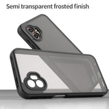 For Samsung Galaxy Xcover 7 Pro Case With Tempered Glass Screen Protector,Slim Translucent Matte Shockproof (Black, Galaxy Xcover 7 Pro)