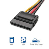 Cable Matters 3-Pack 4 Pin Molex to SATA Power Cable (SATA to Molex) - 6 Inche