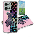 Moto G 5G 2025/2026 Phone Case Compatible with Moto G Play 5G 2026 - Soft Silicone Thickened Protection with Colorful Reflective Light