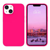 For Iphone 14 Plus Case, Iphone 14 Plus Phone Case, Women Men Slim Fit Liquid Silicone Soft Rubber Anti-Scratch Shockproof Phone Cover With Microfiber Lining For Iphone 14 Plus 6.7", Hot Pink