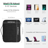 Tablet Sleeve Bag For New 13 Inch Ipad Pro M4/Ipad Air M2 2024, 12.9 Inch Ipad Pro 6/5/4/3, 12.4 Inch Galaxy Tab S8+/S9+/S9 Fe+, Surface Pro 9/8, Waterproof Travel For Ipad Case Bag, Black