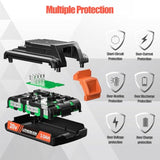 2 Pack Extended Capacity 3.0Ah 20V Battery Replacement For Black And Decker 20 Volt Max Lithium Battery Lbxr20, Compatible With All Black And Decker 20V Cordless Power Tools And Charger.