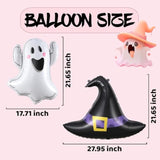 Halloween Balloon Arch Kit: Purple, Green, Pink, Ghost & Witch Foils